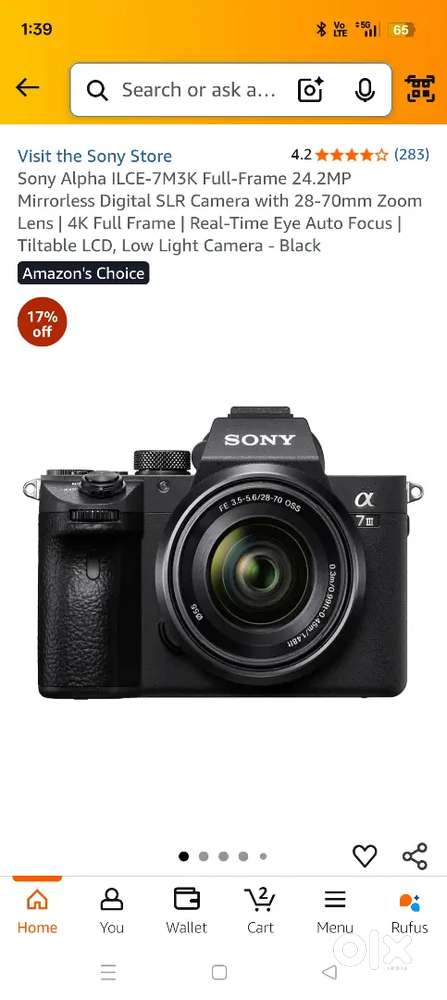 Sony Alfa a7 3rd janrasion 8 month old