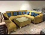 Luxury L shape sofa set available