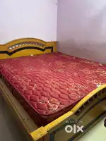 King size wooden bed