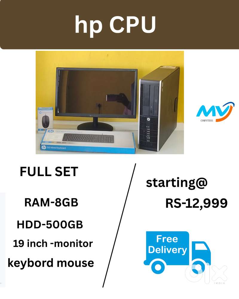 Monitor  Keyboard Mouse  Basic Software  Power Cable  offer sales  Sta