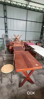 WOOD BENCH SET FURNITURES TABLES CHAIRS
