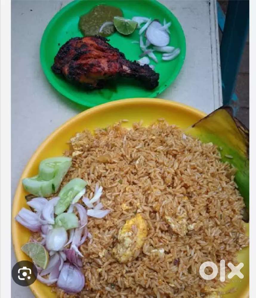 Chinese cook for hotel, egg rice, chicken kabab