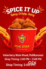 Kitchen staff, fried chicken