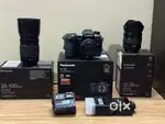 Panasonic Lumix G9 with 3 three premium lenses