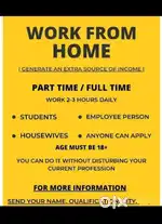 Work from home opportunity