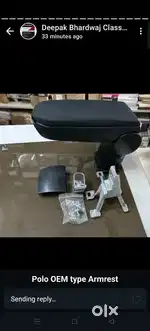 Volkswagen polo vento original arm rest with fitting accessories