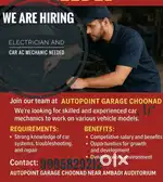 Need car ac mechanic and electrician
