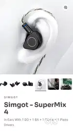 In ear monitor/ earphone/ headphones