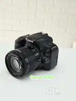 Used Canon eos 200d dslr camera with 18-55mm stm lens full kit.