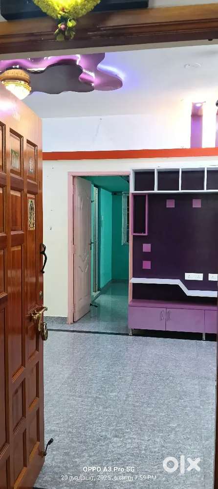 2 Bhk flat for Rent
Ground floor
North facing
7 ft highet from roed
Se