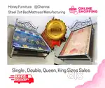 Steel Cots Bed Mattresses -  First Quality New