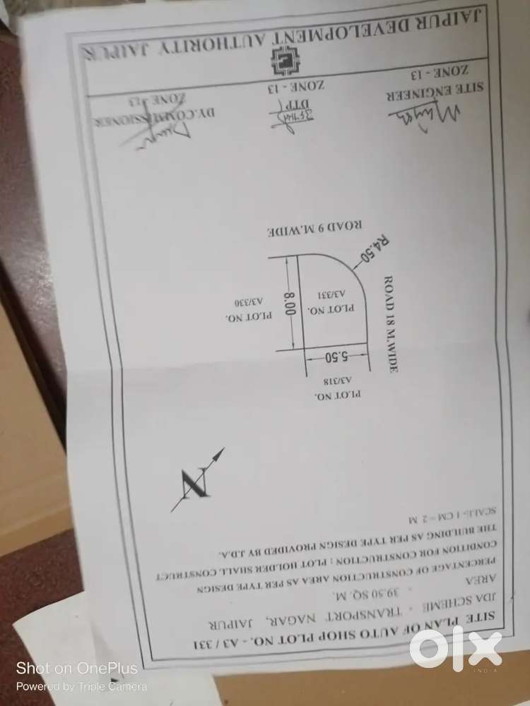 ट्रांसपोर्ट नगर सीकर रोड A3 block JDAअप्रूव्ड60फीट120 फीट कॉर्नर प्लॉट