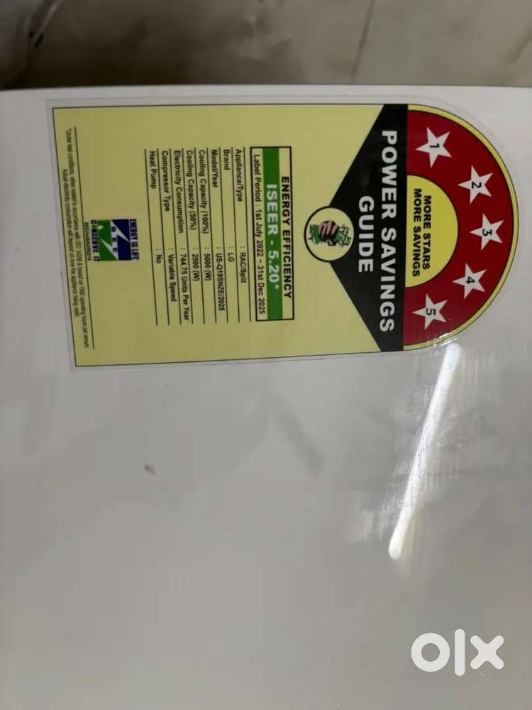 LG AC 1.5, ton