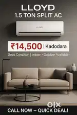 Lloyd 1.5 Ton 3 Star Split AC  Used AC for Sale Kadodara  Best Price