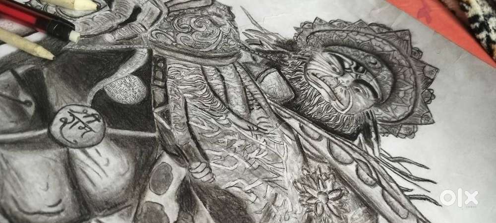 Hanuman Ji ka sketch