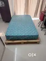 Single Cot Diwan & Pallete bed with kurlon spring mattress