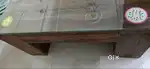 Barely used solid sheesham wood square centre table from