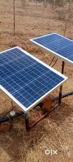 Solar panel and pump whose wire