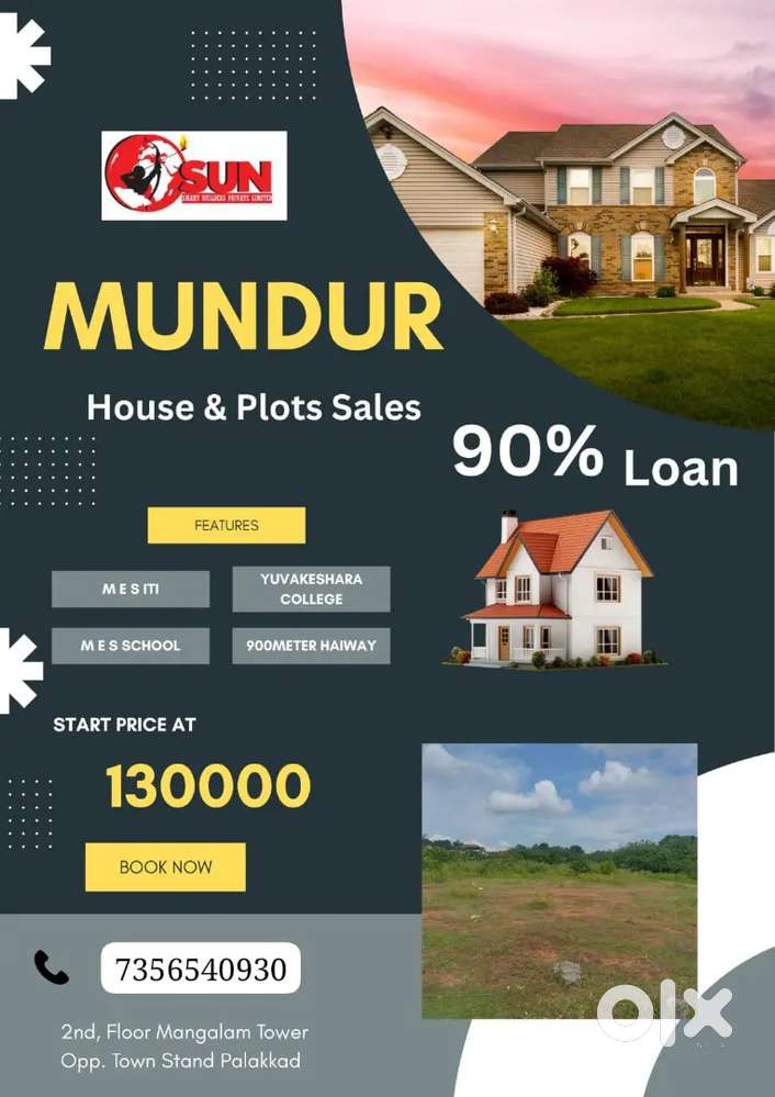 Plots and Villas sale at mundur palakkad