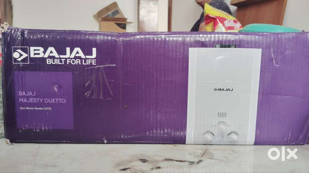 Brand New Bajaj Majesty Duetto Gas 6 Ltr Vertical Gas Geyser (LPG)
