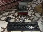 C. P. U, Mouse, key board, and speaker