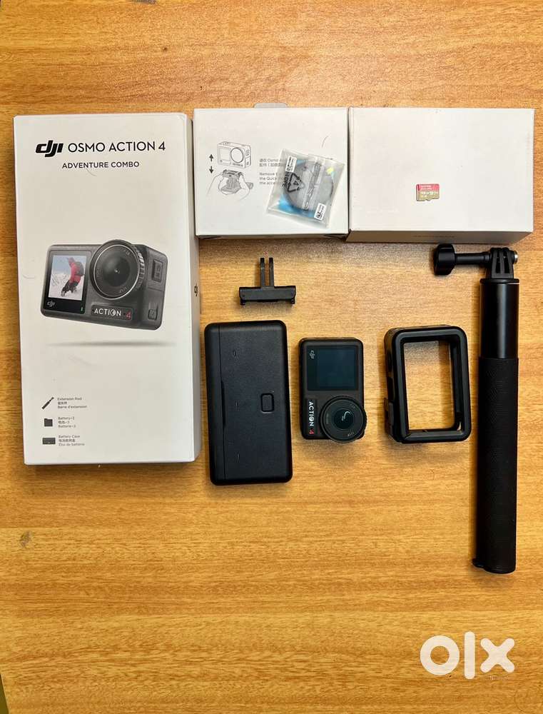 DJI Osmo Action 4 Adventure Combo  Like New  Free 128GB Card