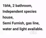 1bhk specious house with 2bathroom