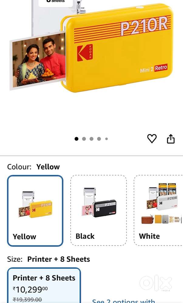 Kodak Mini 2 Retro 4PASS portable photo printer