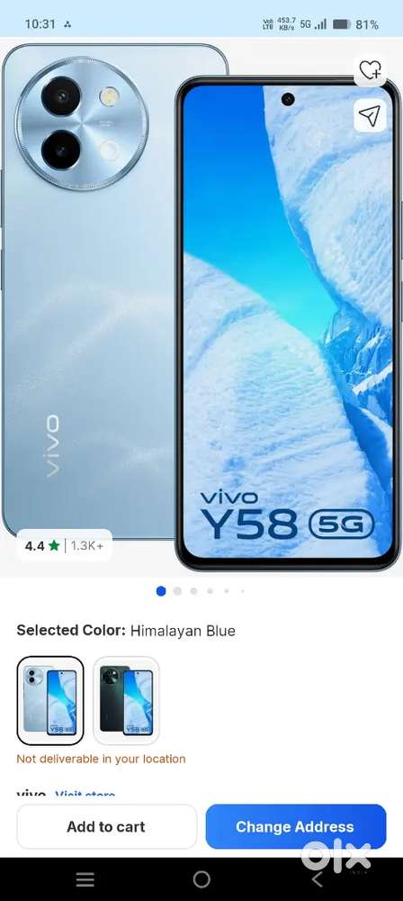 Vivo y585g price 15000