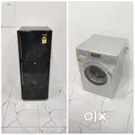 Samsung black double door flower model and Bosch front load machine