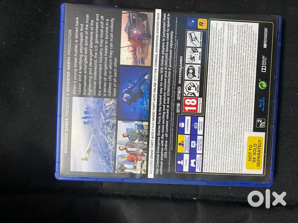 GTA 5 Playstation 4 and 5 game CD