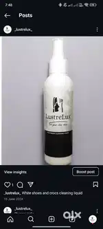 Need sales person for shoe cleaning liquid