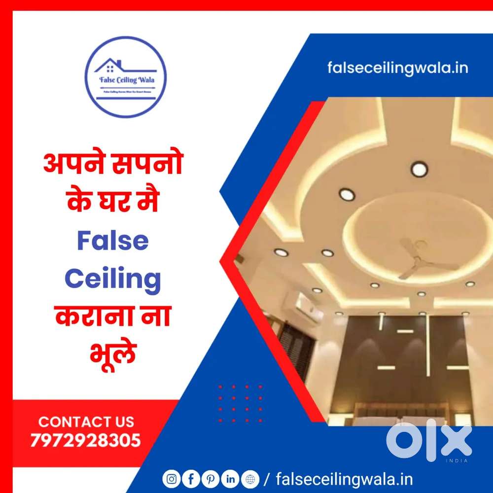 All Types Of Gypsum PVC False Ceiling Design Work