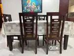 Almost New 6 seater wooden dining table