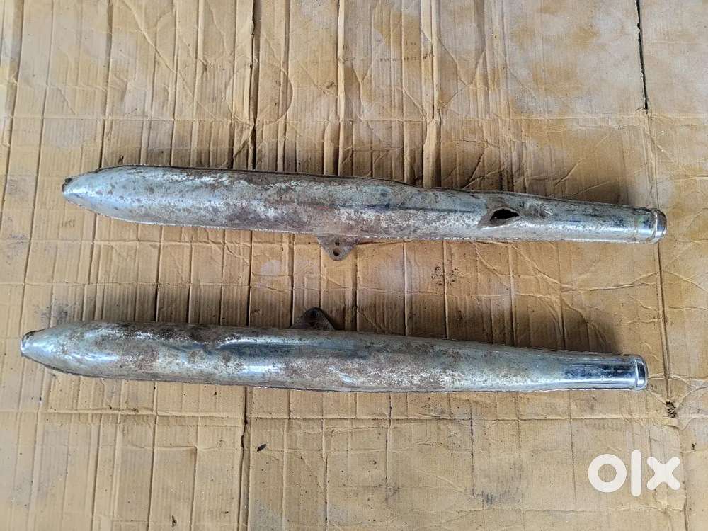 Vintage Yezdi Silencers Original Pair for Restoration & Collectors