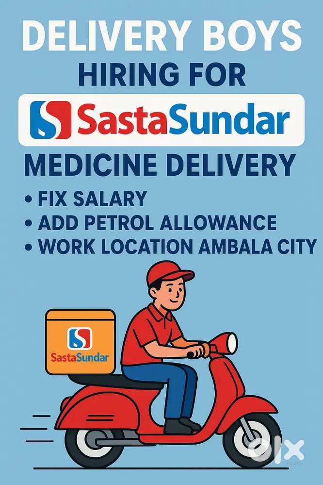 Rajpura Medicine Delivery Bike Riders Required