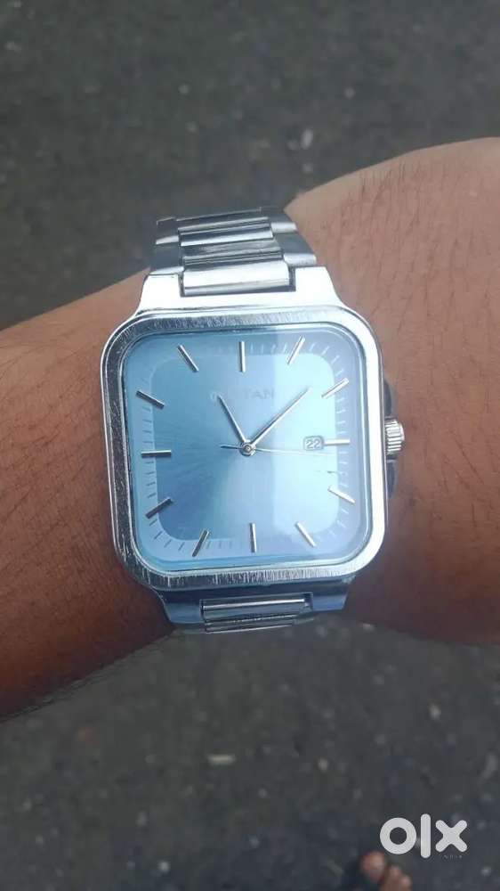 Titan premium men's watch- Blue Dial (with box, excellent condition)
