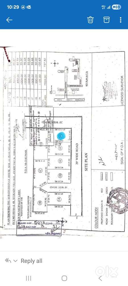 CMDA Approved 990 sq.ft corner plot