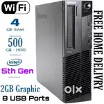 Coding Cpu i5/i3/500 GB/8Gb Ram/2GB Graphic/Win10/Speaker/Computer
