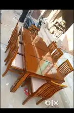 DINING TABLE WITH 8 CHAIRS AT STARF FURNITURE