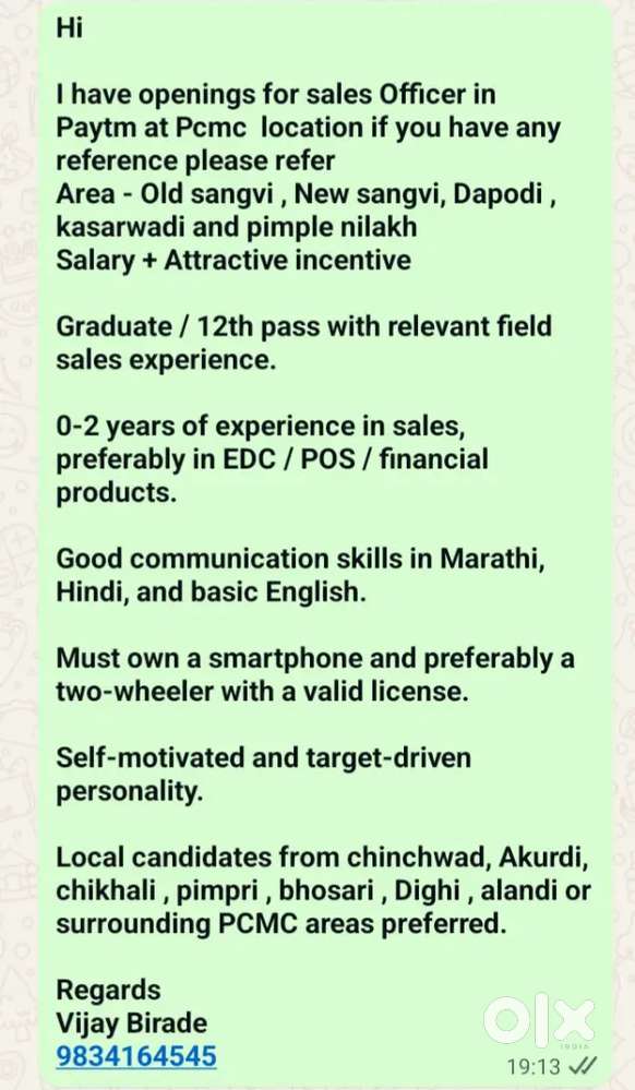 Sales executive