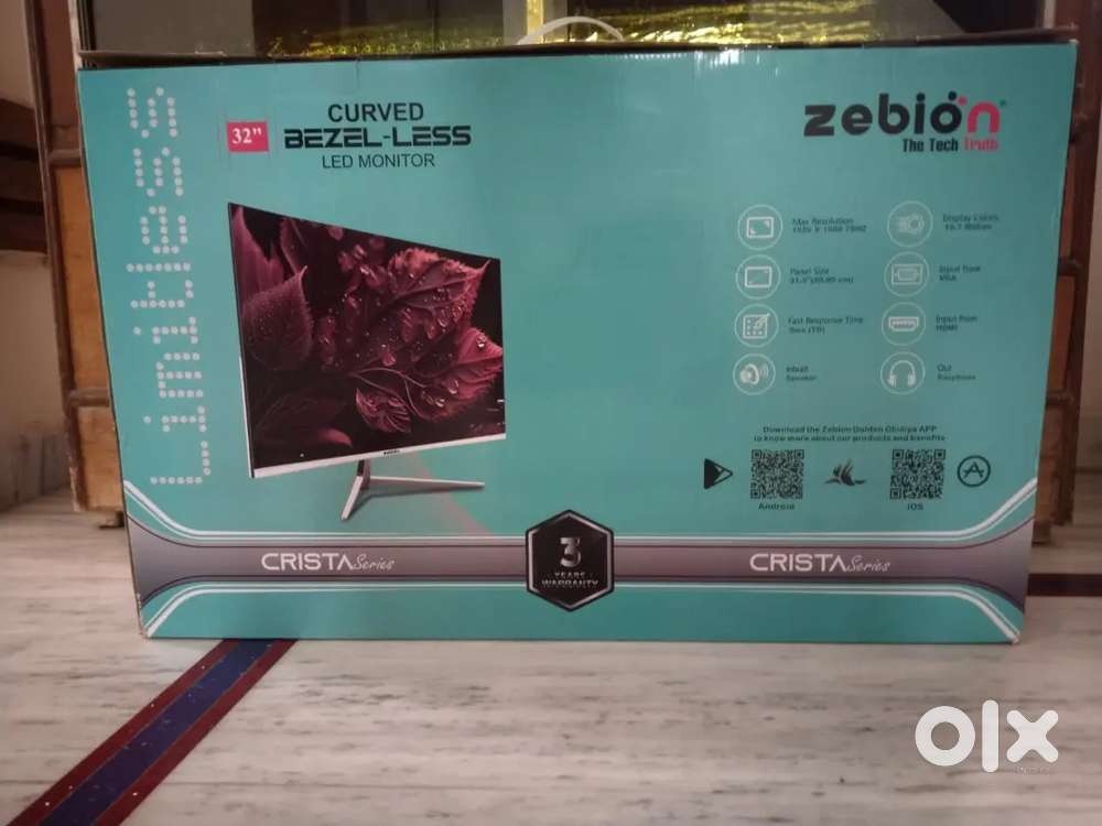 Zebion 32 Inch, Curved Led Monitor