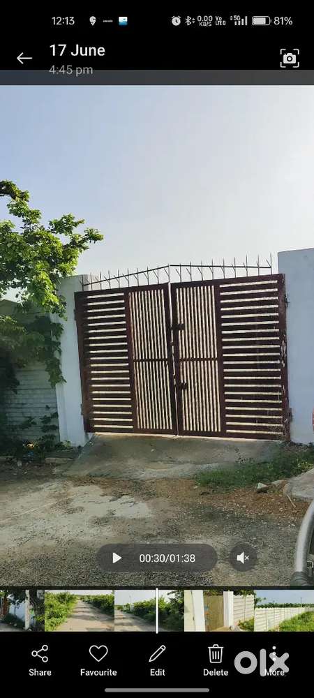 1000 Gaz (8.5Gunta) Plot Near JP Dargah, Kuttur