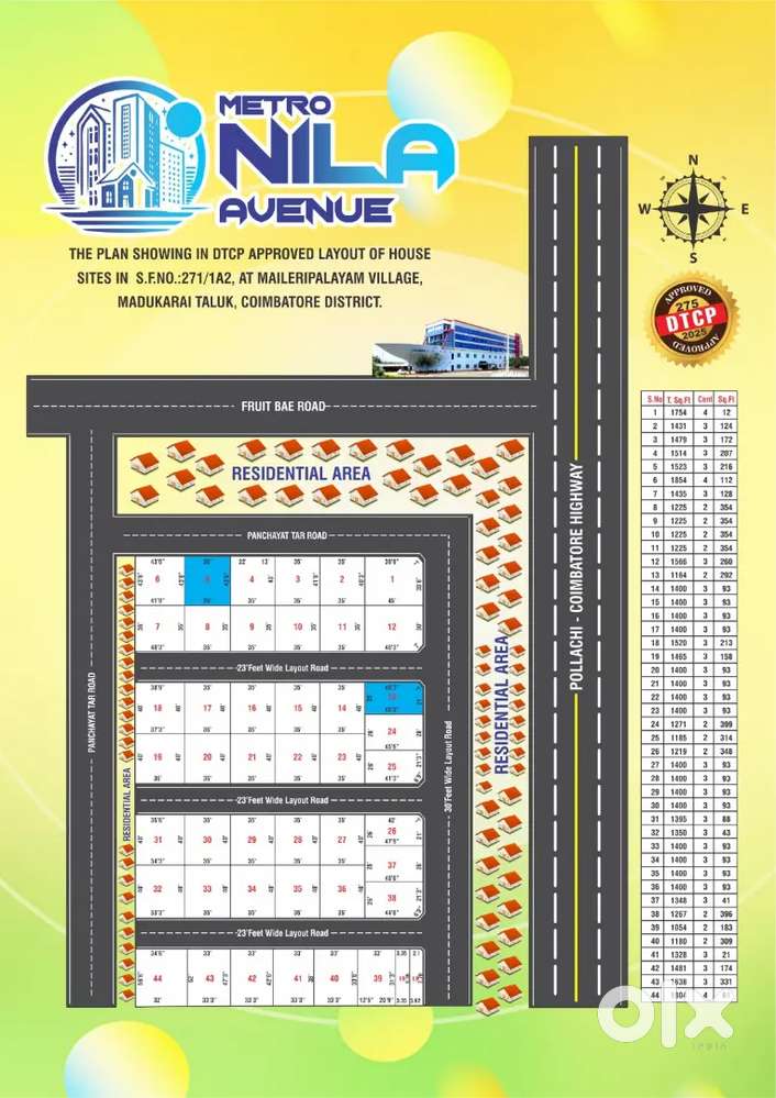 LowBudget DTCP Projects For Sale in Coimbatore