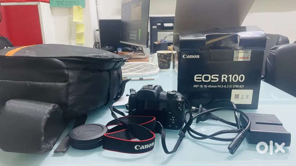 Canon DSLR EOS R100 Camera with Lense ( Brand New Camera)