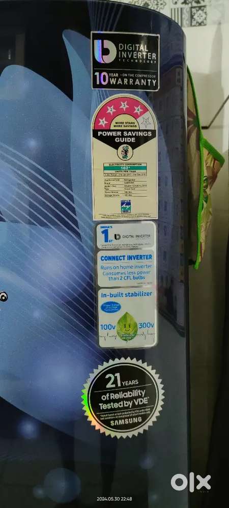 SAMSUNG 192 L 4 Star fridge sell ready to use condition