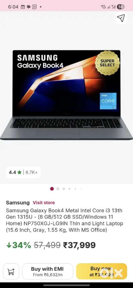 15 days old Galaxy Book 4