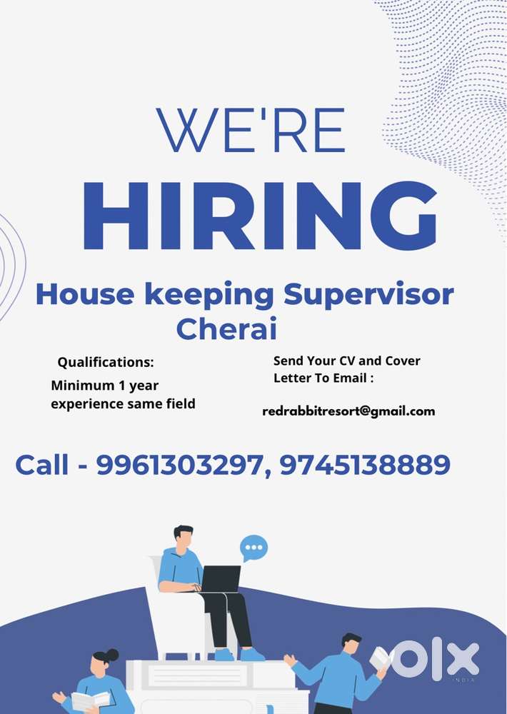 House keeping supervisor, Cherai Resort