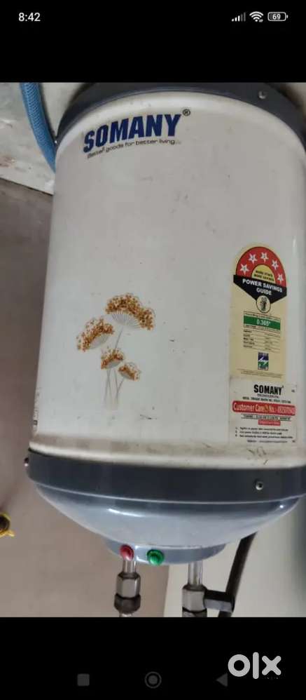 Somany geyser 10 liters 2000 watts motor 5 star