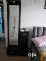 Dressing table with mirror and storage